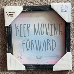 Rustic Wood Inspirational Art Message